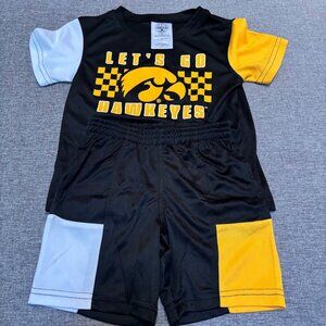 NCAA Iowa Hawkeyes Toddler T-Shirt and Shorts Set, 2T
